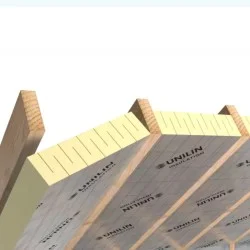 100mm Unilin Rafterlock Variable Width Pitched Roof PIR Board - Thin-R XT/RLOC - 1200mm x 370mm