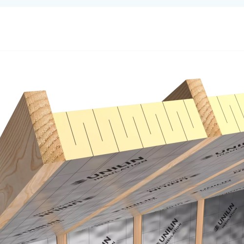 150mm Unilin Rafterlock Variable Width Pitched Roof PIR Board - Thin-R XT/RLOC - 1200mm x 370mm