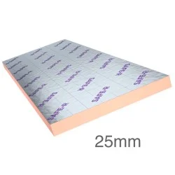 25mm Unilin Safe-R SR/PR Phenolic Insulation Board (pack of 12) - Pitched Roof Insulation - 2400mm x 1200mm