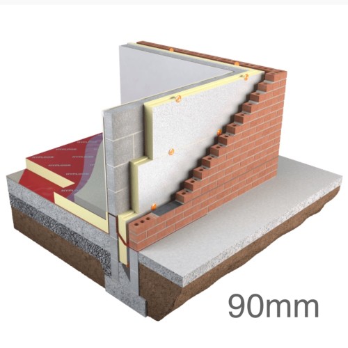 90mm Unilin Thin-R Plus XT/CF Full Fill Insulation (pack of 4) - 1200mm x 450mm 90mm Unilin Thin-R Plus XT/CF Full Fill Insulation (pack of 4) - 1200mm x 450mm