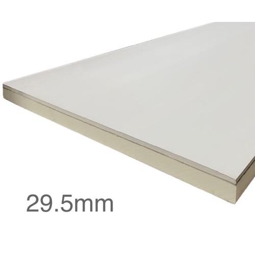 29.5mm Unilin Thin-R Thermal Liner XT/TL-MF - Mech Fix (20mm PIR Insulation bonded to 9.5mm Plasterboard) 29.5mm Unilin Thin-R Thermal Liner XT/TL-MF - Mech Fix (20mm PIR Insulation bonded to 9.5mm Plasterboard)