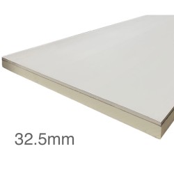32.5mm Unilin Thin-R Thermal Liner XT/TL-MF - Mech Fix (20mm PIR Insulation bonded to 12.5mm Plasterboard)