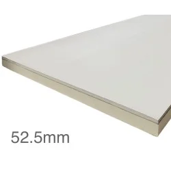 52.5mm Unilin Thin-R Thermal Liner XT/TL-MF - Mech Fix (40mm PIR Insulation bonded to 12.5mm Plasterboard)