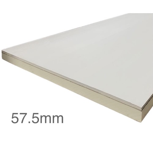 57.5mm Unilin Thin-R Thermal Liner XT/TL-MF - Mech Fix (45mm PIR Insulation bonded to 12.5mm Plasterboard) 57.5mm Unilin Thin-R Thermal Liner XT/TL-MF - Mech Fix (45mm PIR Insulation bonded to 12.5mm Plasterboard)