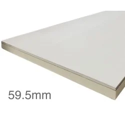 59.5mm Unilin Thin-R Thermal Liner XT/TL-MF - Mech Fix (50mm PIR Insulation bonded to 9.5mm Plasterboard)