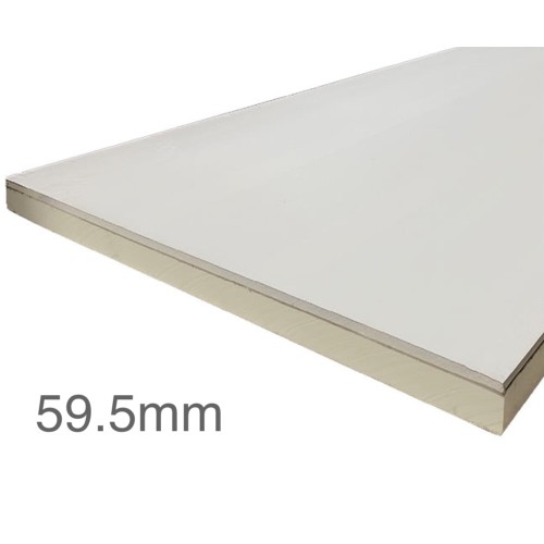 59.5mm Unilin Thin-R Thermal Liner XT/TL-MF - Mech Fix (50mm PIR Insulation bonded to 9.5mm Plasterboard) 59.5mm Unilin Thin-R Thermal Liner XT/TL-MF - Mech Fix (50mm PIR Insulation bonded to 9.5mm Plasterboard)