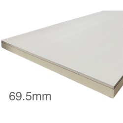 69.5mm Unilin Thin-R Thermal Liner XT/TL-MF - Mech Fix (60mm PIR Insulation bonded to 9.5mm Plasterboard) 69.5mm Unilin Thin-R Thermal Liner XT/TL-MF - Mech Fix (60mm PIR Insulation bonded to 9.5mm Plasterboard)