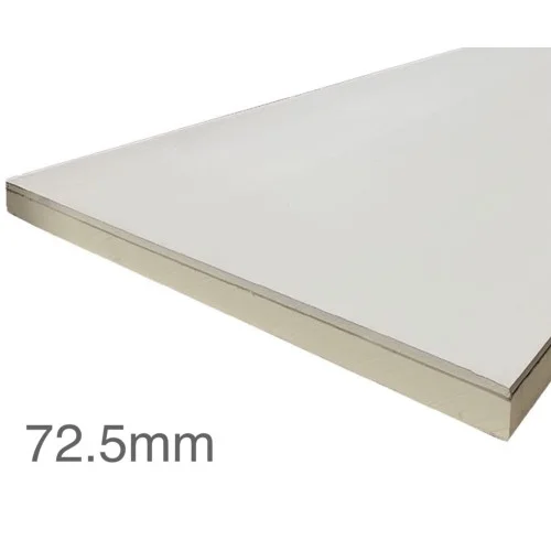 72.5mm Unilin XT/TL Thermal Liner Dot and Dab (60mm PIR Insulation bonded to 12.5mm Plasterboard) 72.5mm Unilin XT/TL Thermal Liner Dot and Dab (60mm PIR Insulation bonded to 12.5mm Plasterboard)
