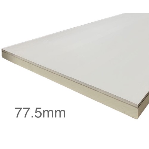 77.5mm Unilin Thin-R Thermal Liner XT/TL-MF - Mech Fix (65mm PIR Insulation bonded to 12.5mm Plasterboard) 77.5mm Unilin Thin-R Thermal Liner XT/TL-MF - Mech Fix (65mm PIR Insulation bonded to 12.5mm Plasterboard)