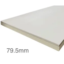 79.5mm Unilin Thin-R Thermal Liner XT/TL-MF - Mech Fix (70mm PIR Insulation bonded to 9.5mm Plasterboard)