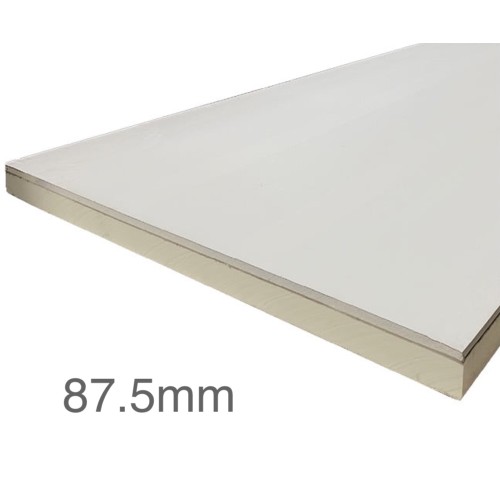 87.5mm Unilin Thin-R Thermal Liner XT/TL-MF - Mech Fix (75mm PIR Insulation bonded to 12.5mm Plasterboard) 87.5mm Unilin Thin-R Thermal Liner XT/TL-MF - Mech Fix (75mm PIR Insulation bonded to 12.5mm Plasterboard)
