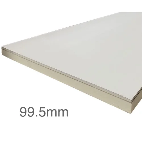 99.5mm Unilin Thin-R Thermal Liner XT/TL-MF - Mech Fix (90mm PIR Insulation bonded to 9.5mm Plasterboard) 99.5mm Unilin Thin-R Thermal Liner XT/TL-MF - Mech Fix (90mm PIR Insulation bonded to 9.5mm Plasterboard)