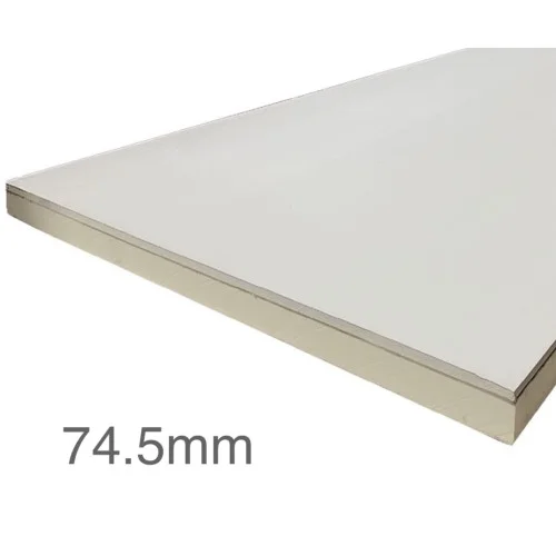 74.5mm Unilin XT/TL Thermal Liner Dot and Dab (65mm PIR Insulation bonded to 9.5mm Plasterboard) 74.5mm Unilin XT/TL Thermal Liner Dot and Dab (65mm PIR Insulation bonded to 9.5mm Plasterboard)