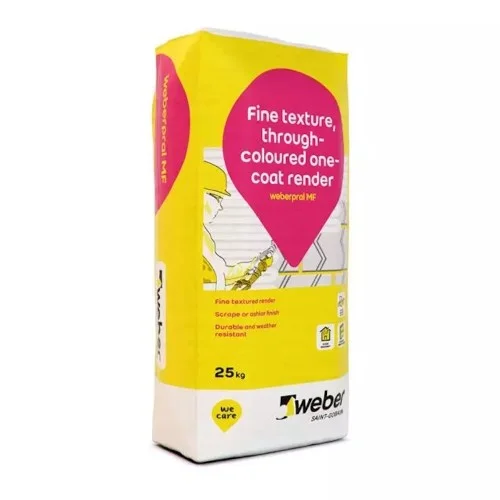 25Kg Weberpral MF - Through Colour Fine Textured Render - Various Colours 25Kg Weberpral MF - Through Colour Fine Textured Render - Various Colours
