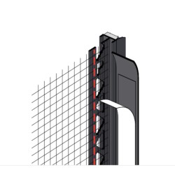 6mm Mesh Wing PVC Window Frameseal Bead - Anthracite Grey 6mm Mesh Wing PVC Window Frameseal Bead - Anthracite Grey