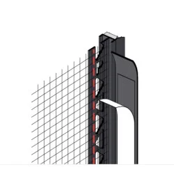 6mm Mesh Wing PVC Window Frameseal Bead - Anthracite Grey