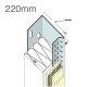 220mm Aluminium Stop Track (pack of 10)