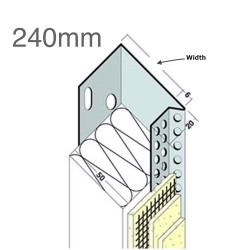 240mm Aluminium Stop Track (pack of 10)