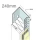 240mm Aluminium Stop Track (pack of 10)