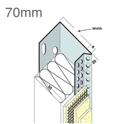 70mm Aluminium Stop Track (pack of 10).