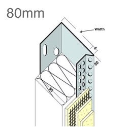 80mm Aluminium Stop Track (pack of 10).