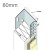 80mm Aluminium Stop Track (pack of 10).