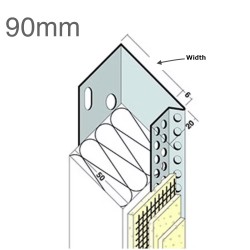 90mm Aluminium Stop Track (pack of 10).