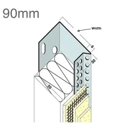 90mm Aluminium Stop Track (pack of 10).