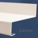 240mm Eaves Flashing, Osill and Window Sill Extensions (with full end caps-pair) - 2.5m Length. 240mm Eaves Flashing, Osill and Window Sill Extensions (with full end caps-pair) - 2.5m Length.