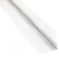 Plastic Corner Bead With Mesh - 2.5m length