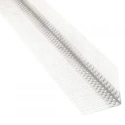 Plastic Corner Bead With Mesh - 2.5m length