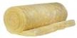 Roll of yellow glass wool insulation