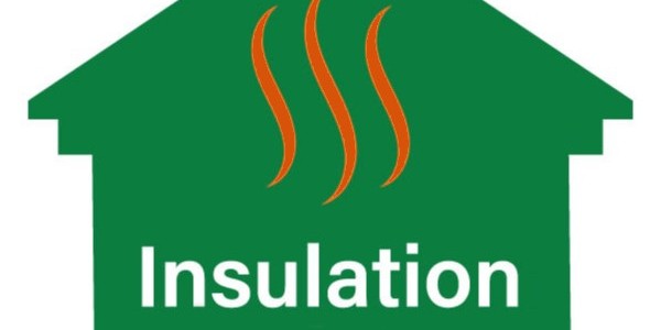 Green house-shaped logo with the text "Insulation"