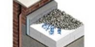 3D diagram showing layers of roof insulation and gravel