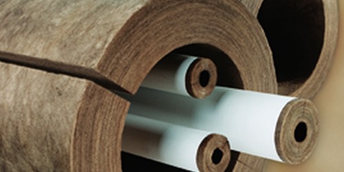 Rolls of brown insulation material or cork