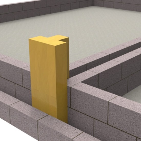 ARC T-Barrier Foundation for 100mm Party Wall Cavity - Fire Barrier for Party Wall Junctions at Foundation Level - Pack of 12