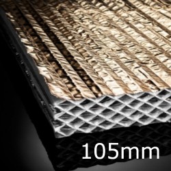 105mm Actis Hybris Panel - Reflective Multifoil Insulation - 1145mm x 1200mm - pack of 4 105mm Actis Hybris Panel - Reflective Multifoil Insulation - 1145mm x 1200mm - pack of 4