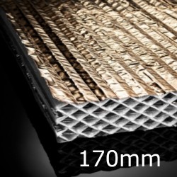 170mm Actis Hybris Panel - Reflective Multifoil Insulation - 1145mm x 1200mm - pack of 2 170mm Actis Hybris Panel - Reflective Multifoil Insulation - 1145mm x 1200mm - pack of 2