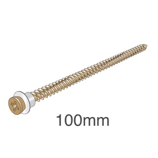 Ancon CFS100 Concrete Fixing Screws - Fixings for Ancon 25/14 Restraint System to Concrete Wall - bag of 100
