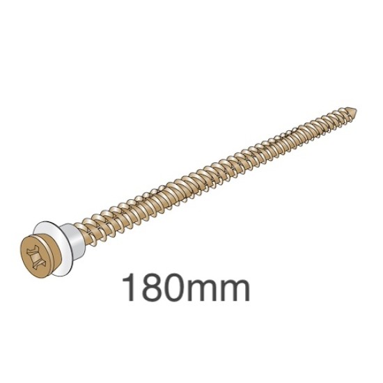Ancon CFS180 Concrete Fixing Screws - Fixings for Ancon 25/14 Restraint System to Concrete Wall - bag of 100