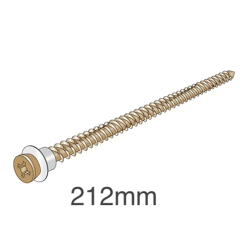 Ancon CFS212 Concrete Fixing Screws - Fixings for Ancon 25/14 Restraint System to Concrete Wall - bag of 100 Ancon CFS212 Concrete Fixing Screws - Fixings for Ancon 25/14 Restraint System to Concrete Wall - bag of 100