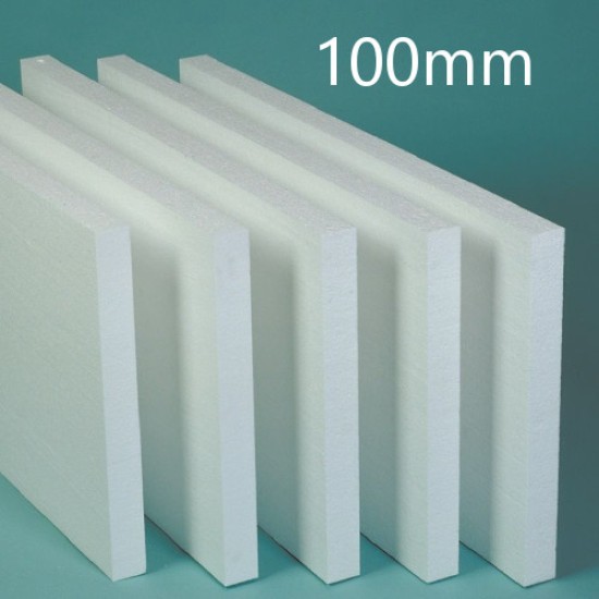 100mm White Polystyrene Board (EPS) for External Wall Insulation (pack of 6)