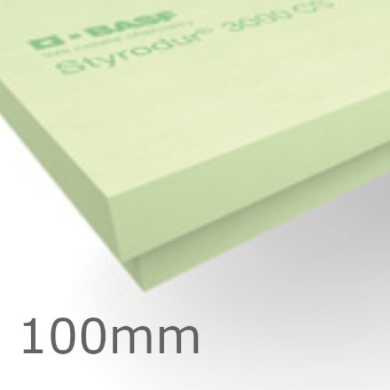 100mm Styrodur 3000CS Extruded Polystyrene Board XPS -  1265mm x 615mm - pack of 4