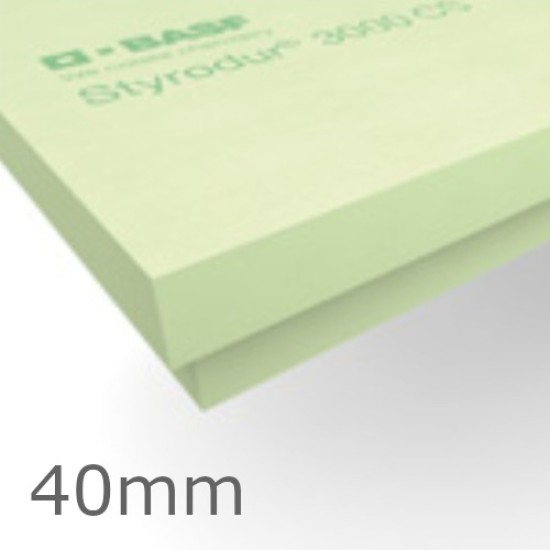 40mm Styrodur 3000CS Extruded Polystyrene Board XPS -  1265mm x 615mm - pack of 10