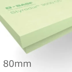 80mm Styrodur 3000CS Extruded Polystyrene Board XPS -  1265mm x 615mm - pack of 5