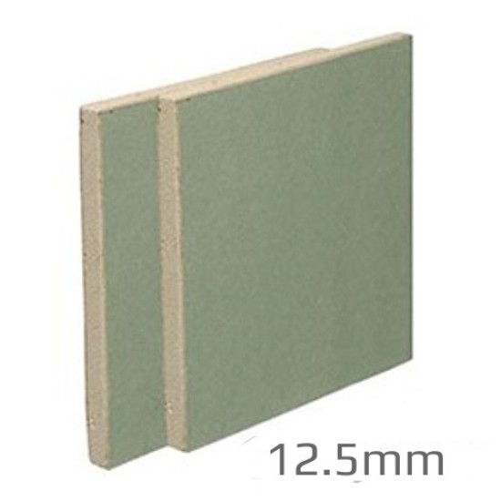 12.5mm British Gypsum Gyproc Moisture Resistant Plasterboard