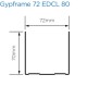 British Gypsum Gypframe 72 EDCL 80 CurveLiner Channel - Pack of 10