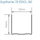 British Gypsum Gypframe 72 EDCL 80 CurveLiner Channel - Pack of 10