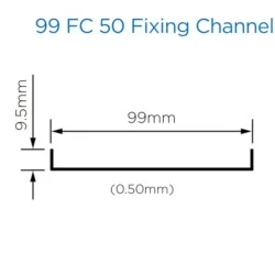 British Gypsum Gypframe 99 FC 50 Fixing Channel (pack of 10)