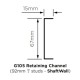 British Gypsum Gypframe Shaftwall G105 Retaining Channel (pack of 10)